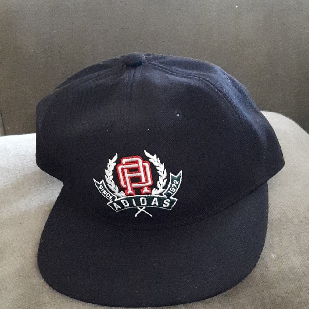 Adidas NWT Black Cap with Red and White Logo